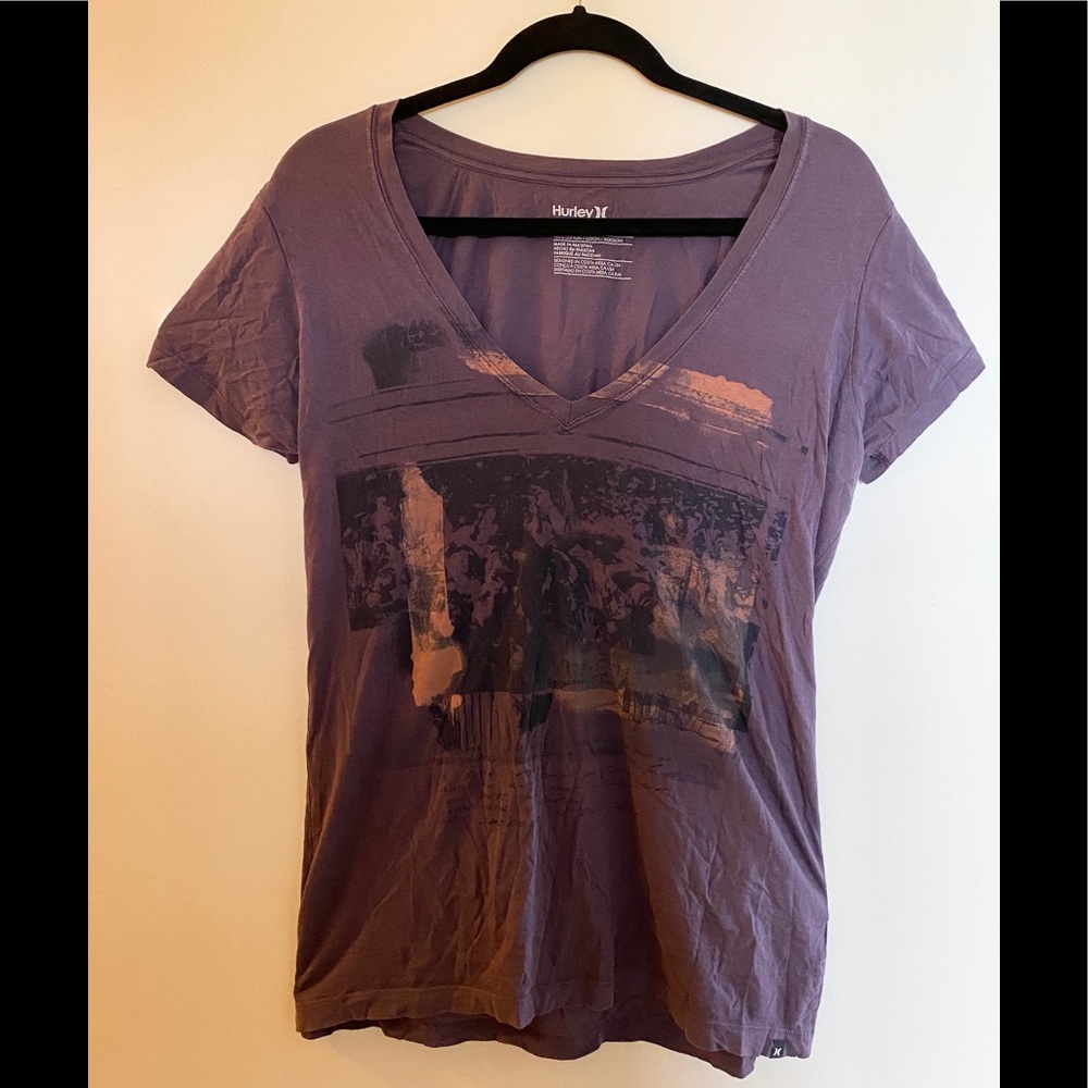 [hurley] v-neck t-shirt (Size: XL)